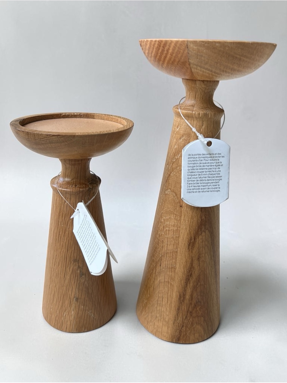Crate & Bartell Exclusive
Izumo Large Oak Pillar Holder 9" & Medium 6.5” Bundle